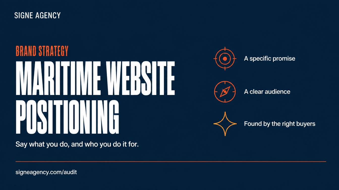 Why Maritime Companies Need Clearer Website Positioning