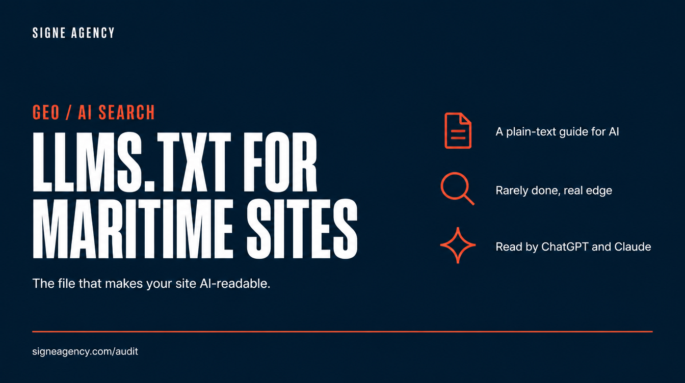 llms.txt: The New File Every Maritime Website Needs